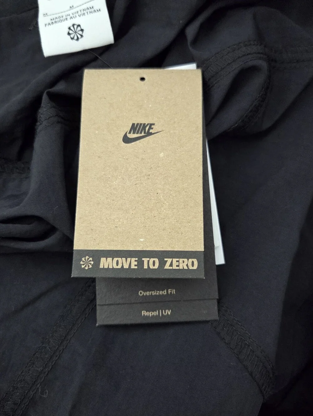 Nike Black Oversized Repel UV Protection Jacket Women's Size M